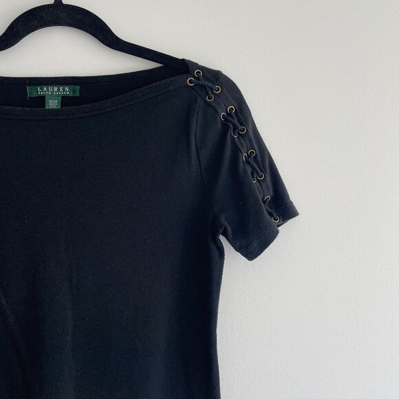 vintage Ralph Lauren lace up t-shirt - Picture 2 of 3